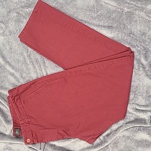 Men's Red Obey Pant